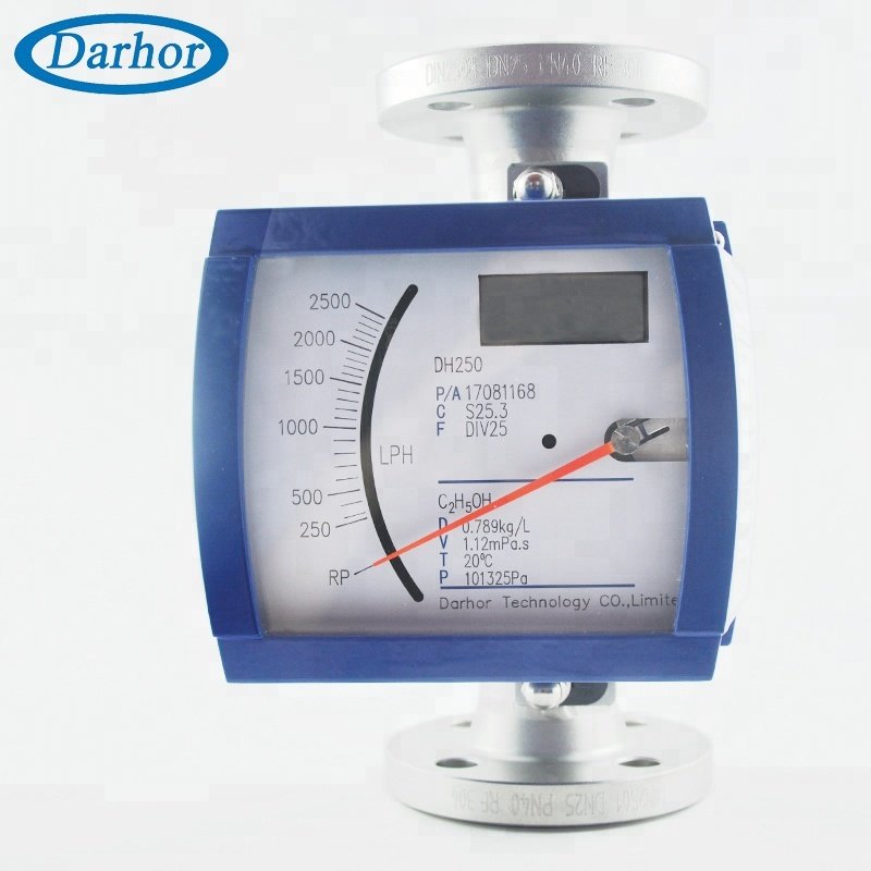 Variable Area Metal Tube Float Flow Meter 4-20mA/ with Alarm Effluent Flow Meter Digital Alcohol Flow Meter