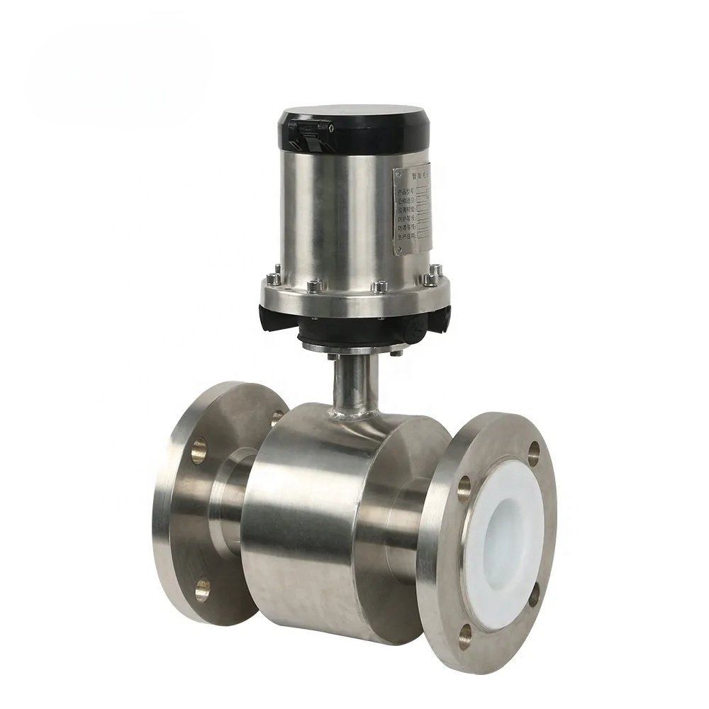 Integrated RS485 Battery Sewage Flowmeter Battery Wireless Remote Electromagnetic Flowmeter Measuring Instrument DN50-200