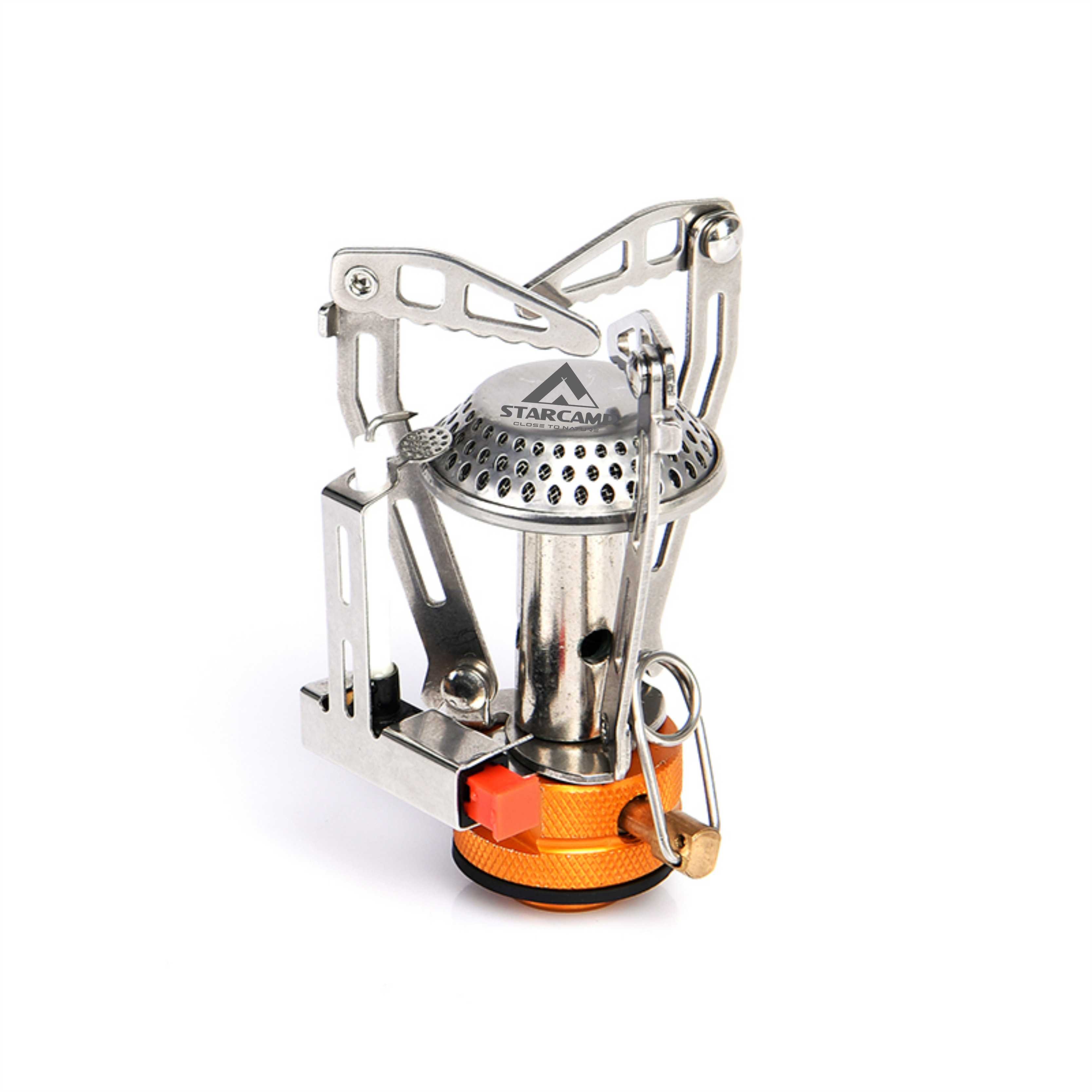 STARCAMP 3500W Outdoor Solo Backpack Hiking Fold Camping Gas Stove Mini Gas Burner Portable Iron Automatic Propane Butane Fuel