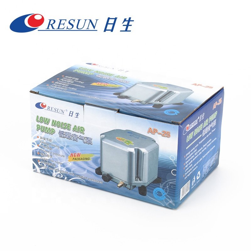 Resun Ap-25 Aquarium Air Pump Low Noise Gas Compressor Sewage Treatment Vacuum Pump Medical Equipment High Pressure Pump