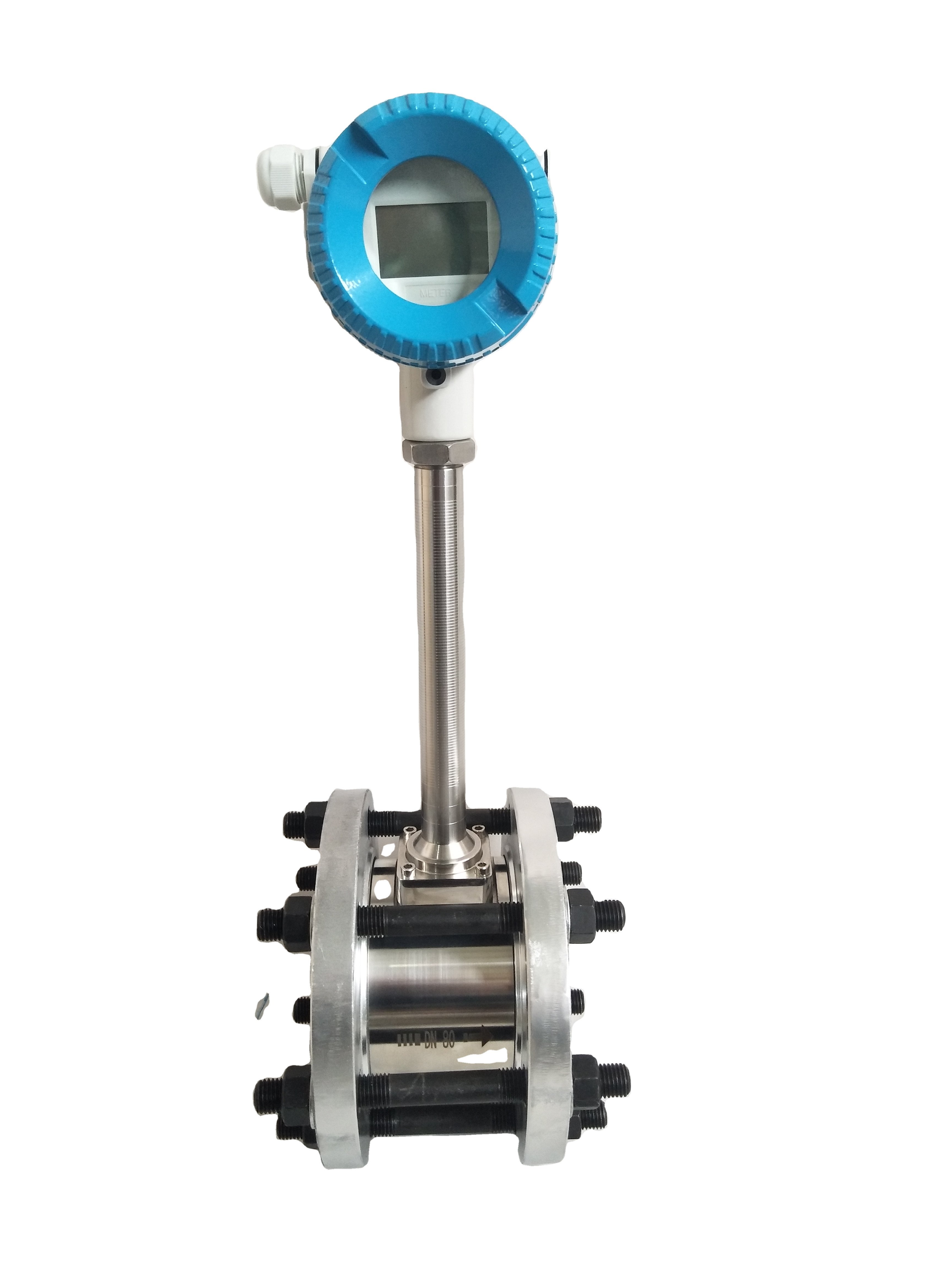 Water Liquid Flow Meter Gas Meter Modbus RS485 Digital Reader Vortex Flow Meter