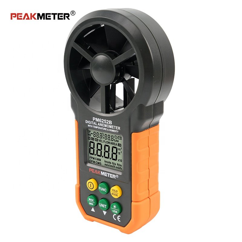 Digital Anemometer Price Professional Instruments Wind Speed Instrument air Flow Meter with USB Temperature&humidity