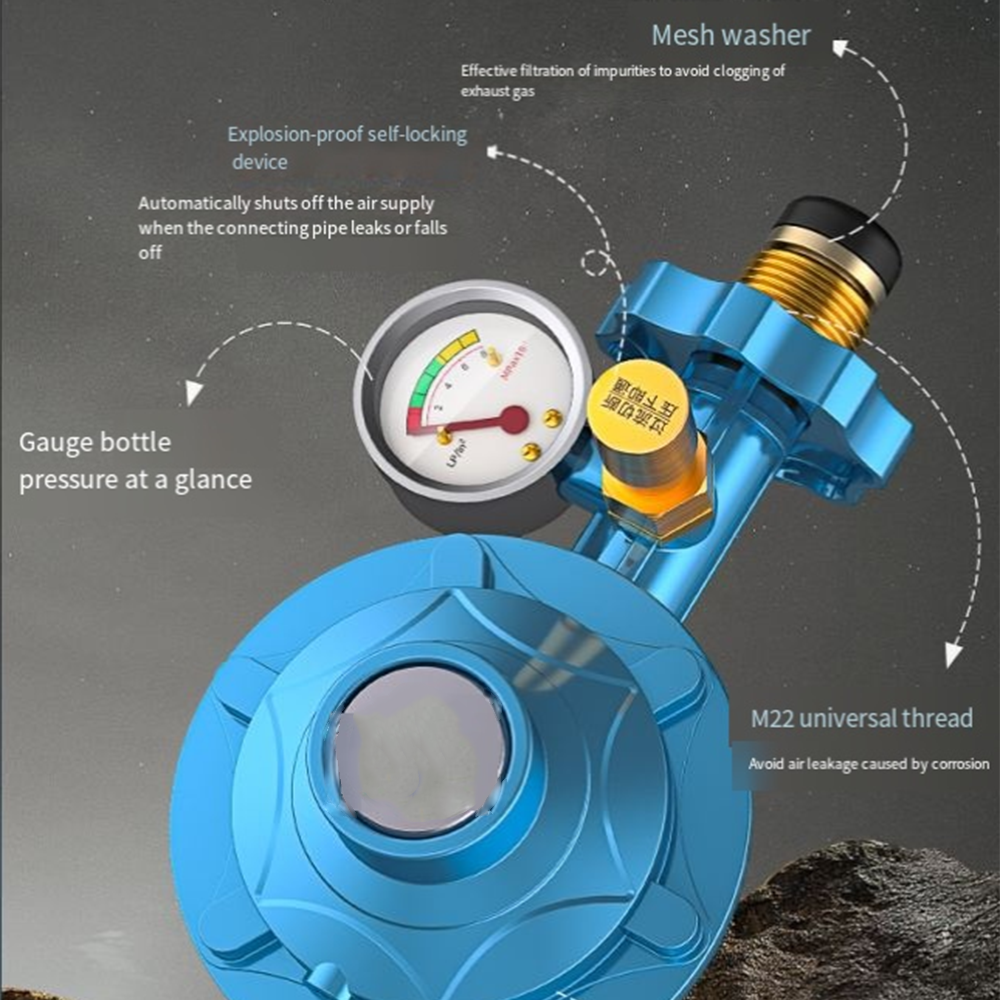Factory Supply Low Gas Pressure Regulator With Meter, Gas Safety Device Regulator With Safety