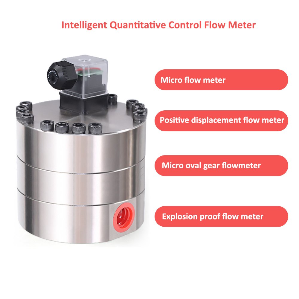Shanghai GNS Small Flowmeter Polyurethane Resin Paint Micro Oval Gear Flow Meter