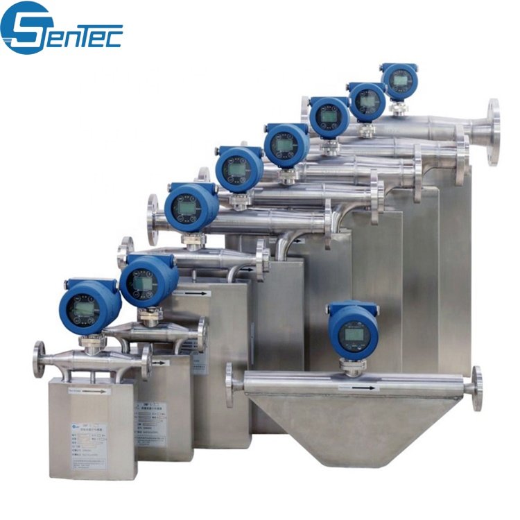 SENTEC Heavy Fuel Oil Flow Meters Bunker Oil Flow Meter Calibrated Liquid Coriolis Mass Flowmeter for Hydraulic Oil