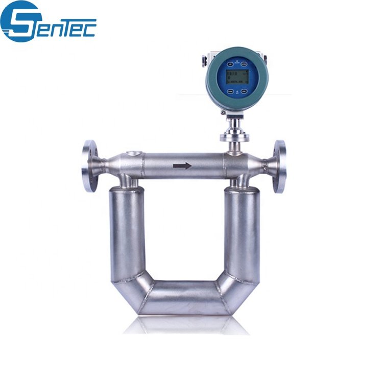 SENTEC Heavy Fuel Oil Flow Meters Bunker Oil Flow Meter Calibrated Liquid Coriolis Mass Flowmeter for Hydraulic Oil