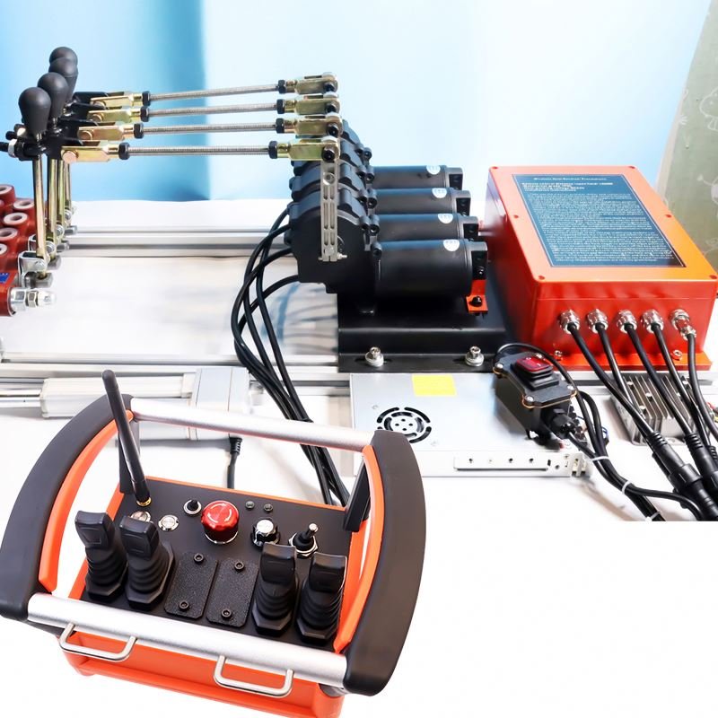 New Type 24V Waterproof Hydraulic Proportional Flow Valve Joystick Wireless Remote Control for Truck Crane