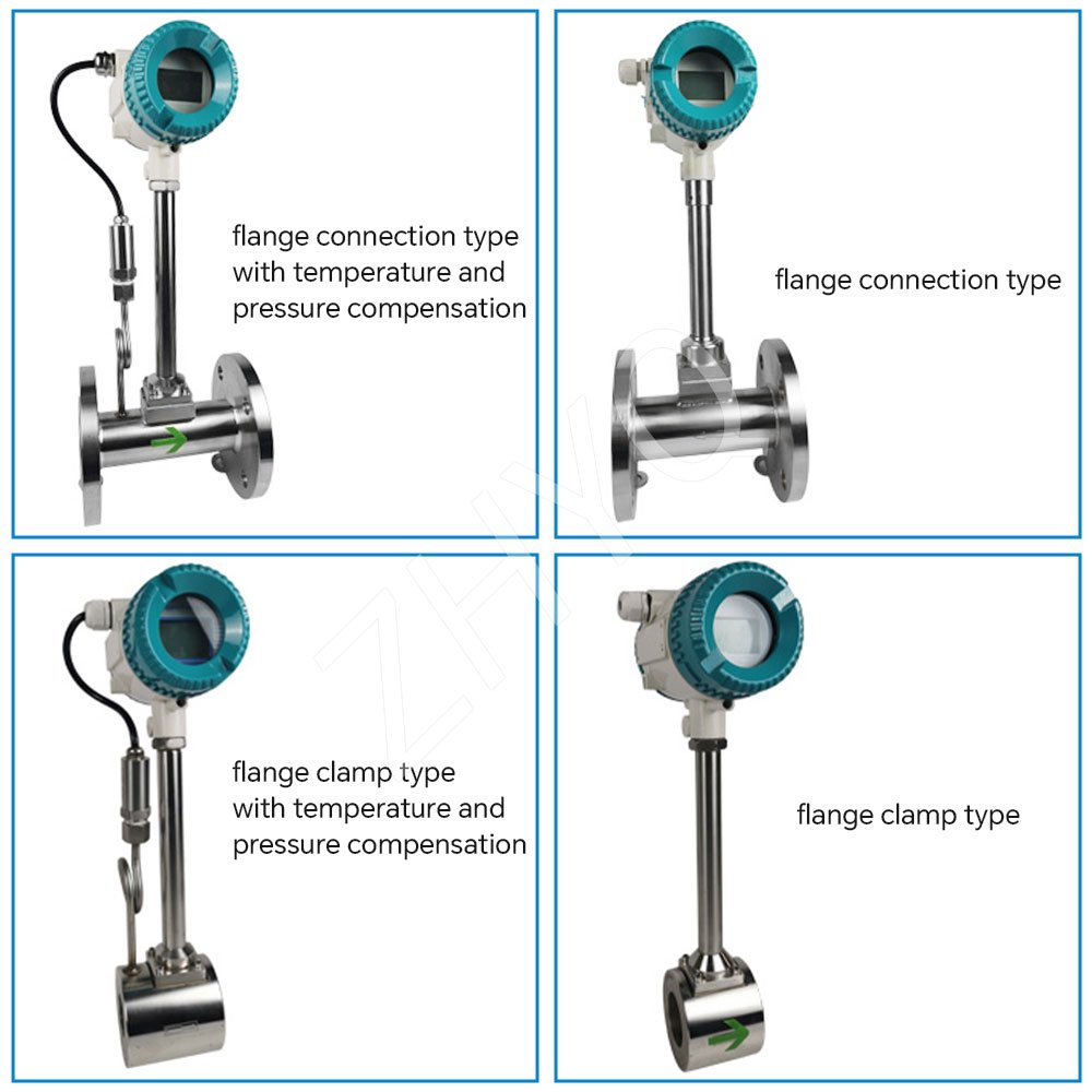 Split/integrated Type 4-20mA RS485 Digital Steam vortex Flow Meter with Factory Price