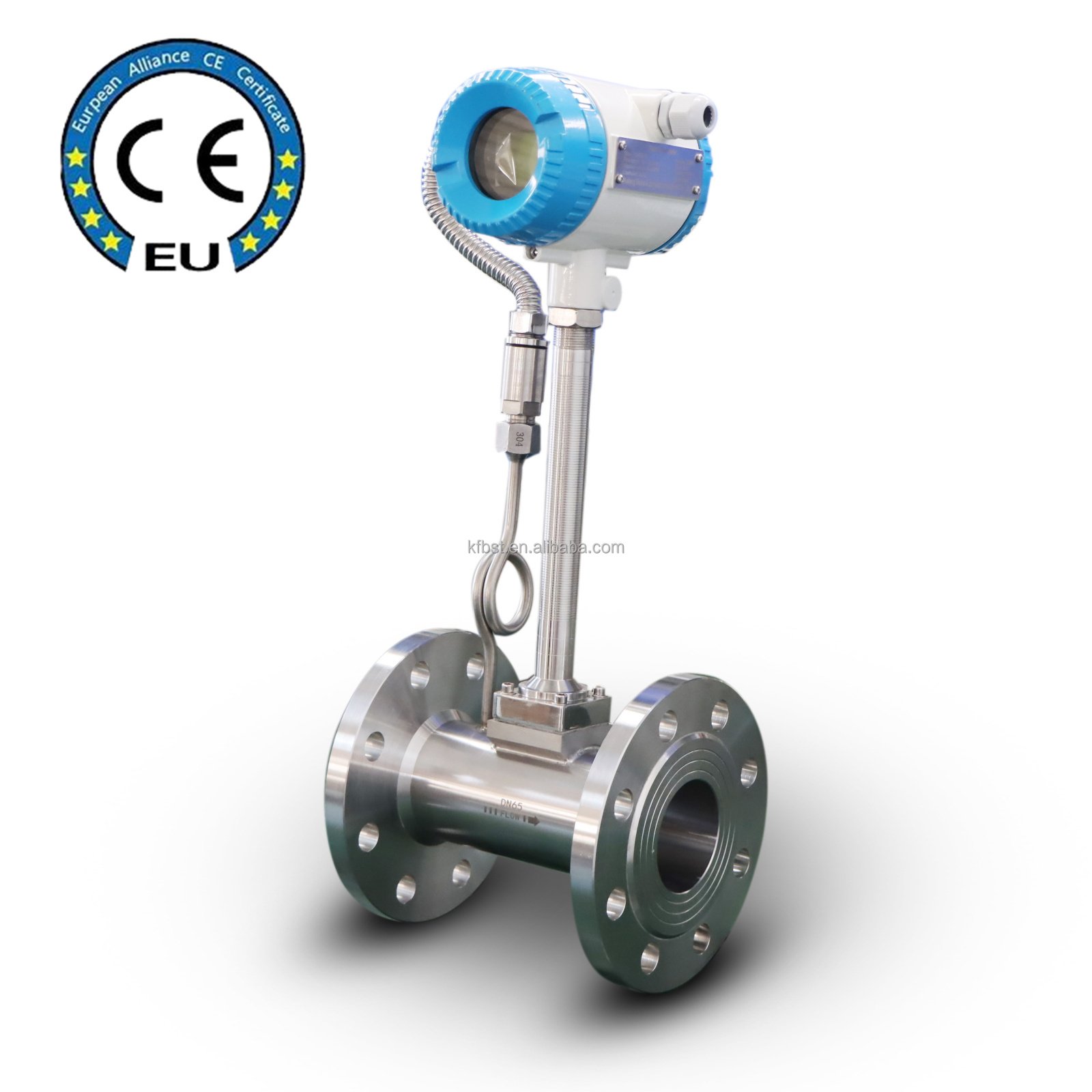 Biogas Argon Flowmeter CO2 LUGB Vortex Flowmeter ANSI300# Flange Best Price Vortex Flowmeter