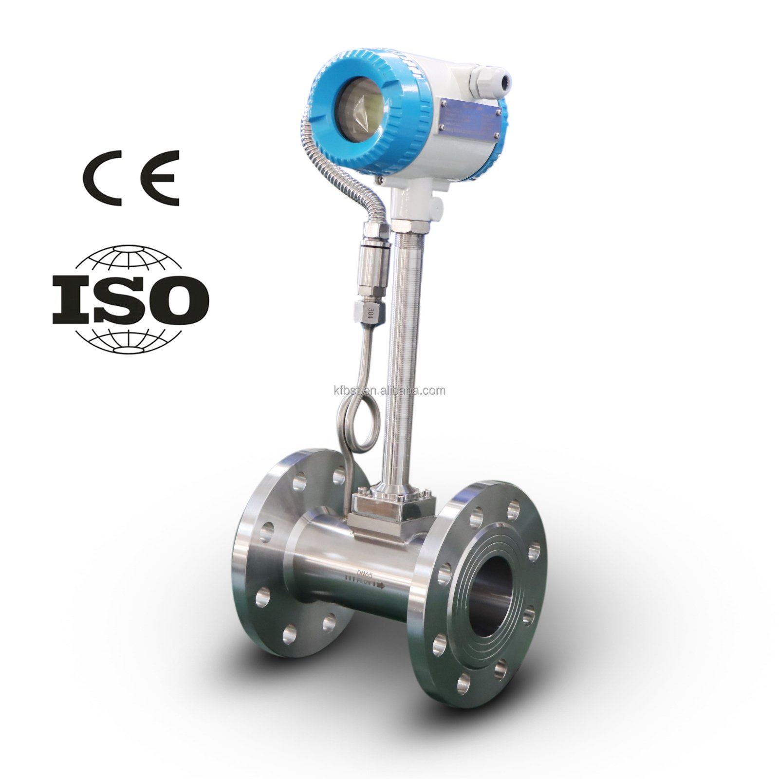 Biogas Argon Flowmeter CO2 LUGB Vortex Flowmeter ANSI300# Flange Best Price Vortex Flowmeter