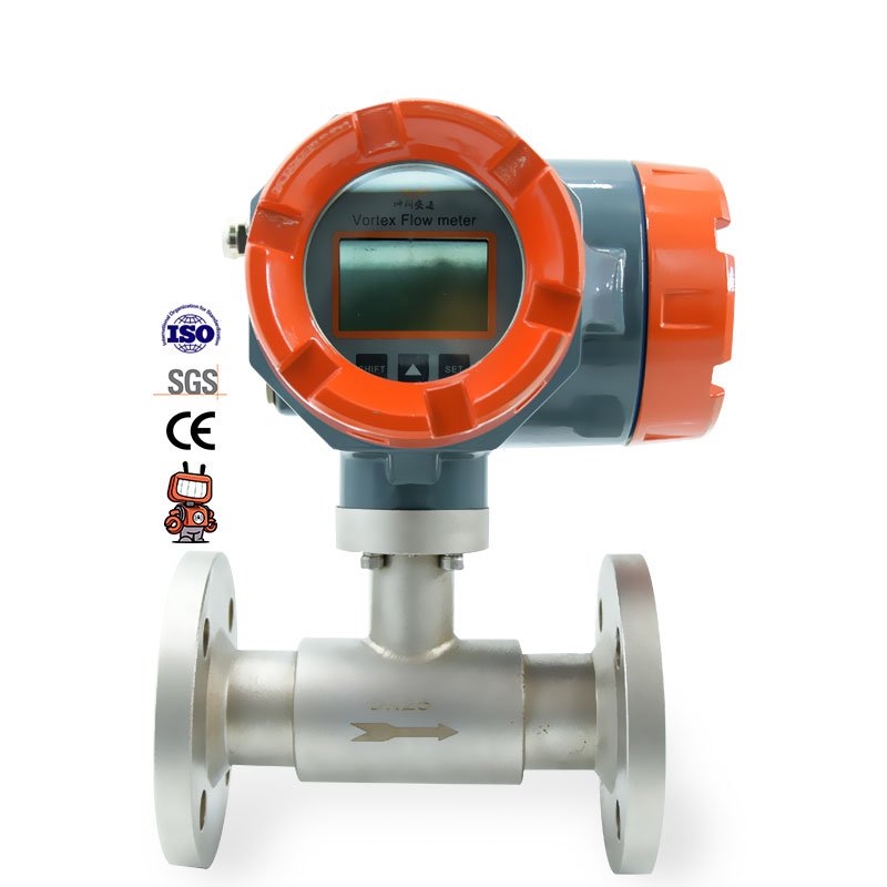Plug-In Stainless Steel Thermal Gas Mass Flowmeter Customized OEM Air Flow Meter for Water and Oil Measurement with LCD Display