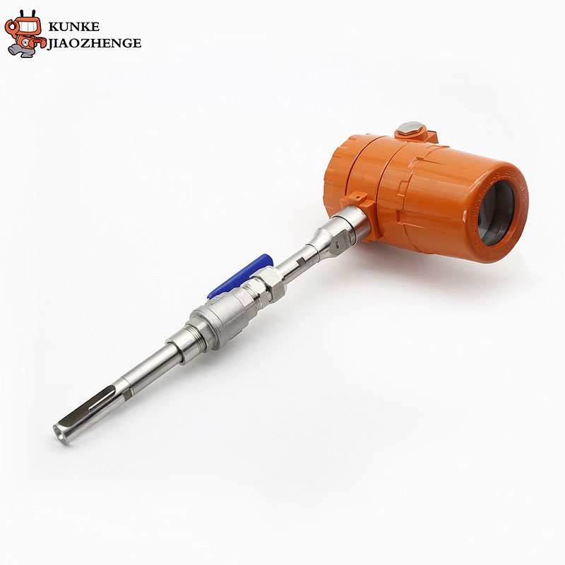 Plug-In Stainless Steel Thermal Gas Mass Flowmeter Customized OEM Air Flow Meter for Water and Oil Measurement with LCD Display