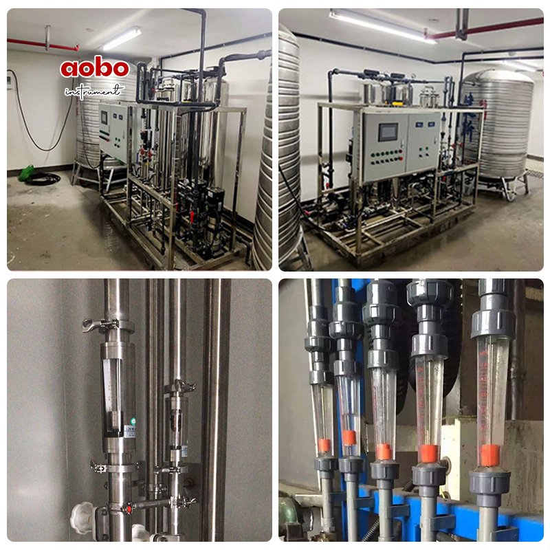 LZB Series Plastic Panel Rotameter Water Flow Meter Thread for Gas Hydraulic Oil Air Water Including Valve OEM Customizable
