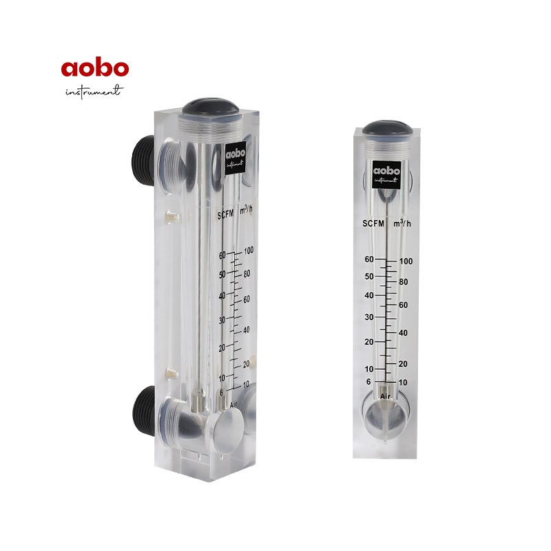Pipeline 100LPM Acrylic Flowmeter Feed Water Gas Glass Tube Flowmeter Flow Meter Metal Rotameter Air Oxygen 120 LPM for Sale