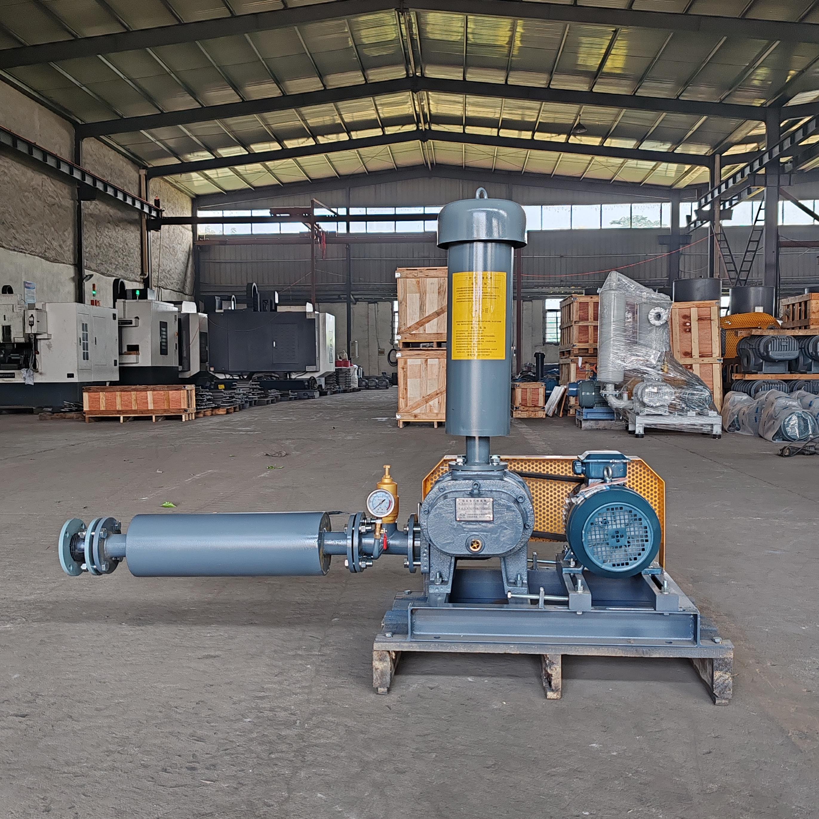 High Quality Use Big Air Flow High Efficiency Air Three Lobe LT-50 Roots Blower for Pond Fish Farm and Sewage Treatment