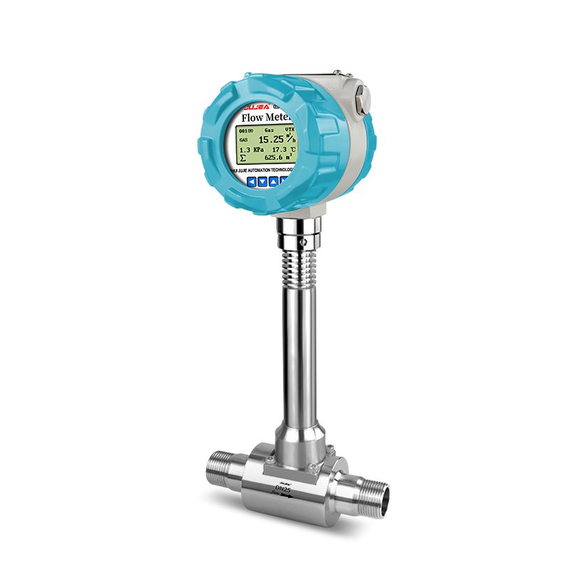 Steam DN50 Vortex Flow Meter Manufacturer Pipeline Compressed Air Flow Meter Flange Connection