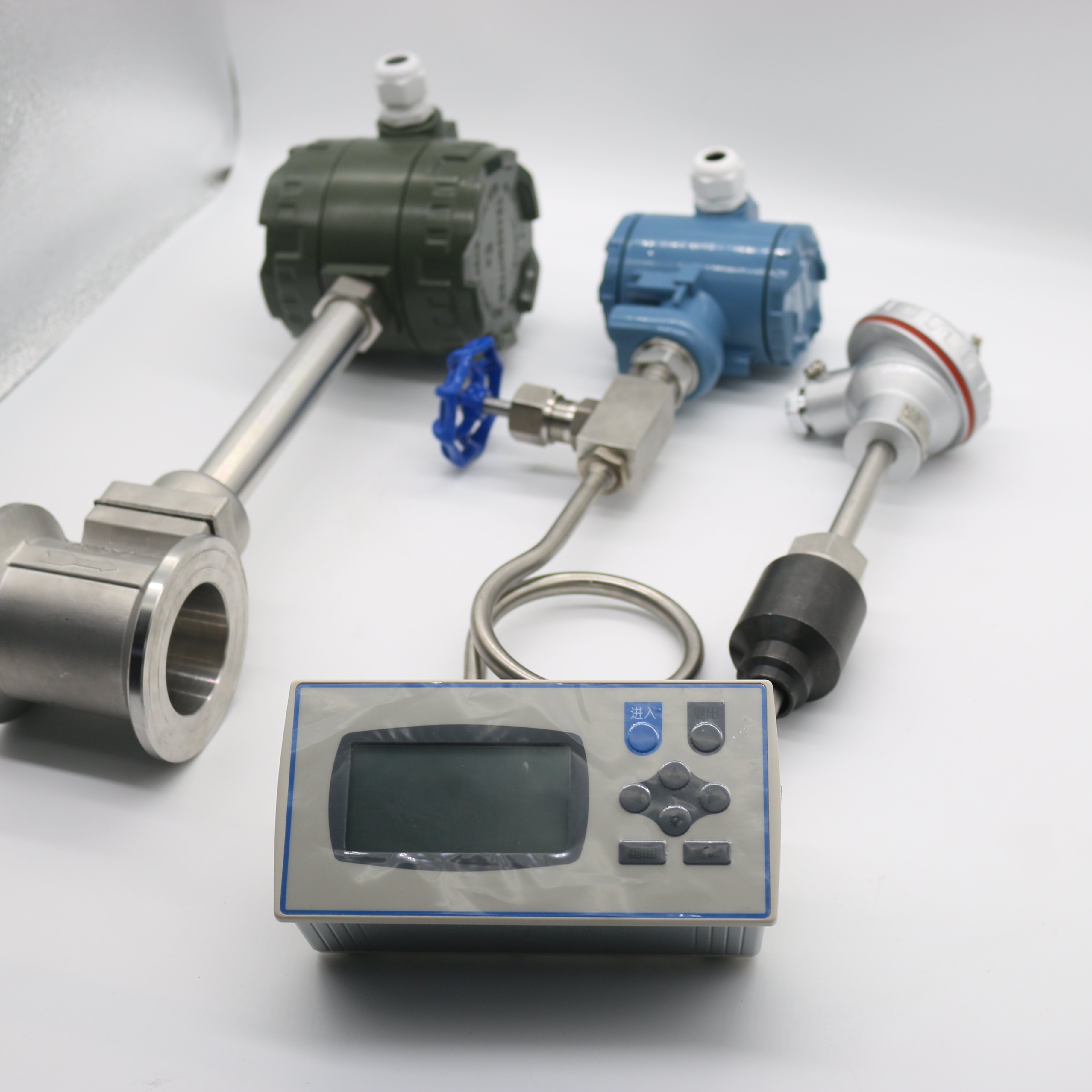 Teren-TFM DN50 Stainless Steel Vortex Flowmeter Gas Steam Flowmeters with RS485/4~20mA Supports Water Oil Liquid Air Medium