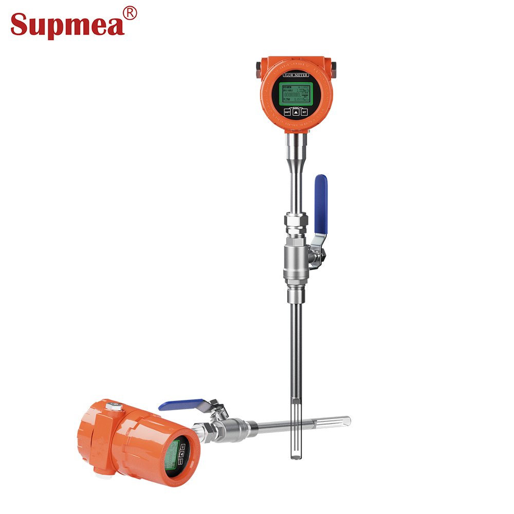 Industrial Stainless Shell Insertion Thermal Gas Mass Flowmeter Flow Meter
