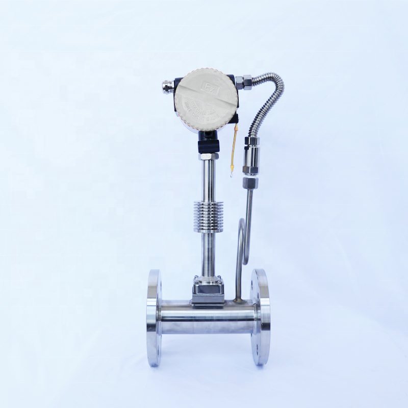 Vortex Flow Meter for Liquid 0.5-7m/s Flange Type With Temperature Compensation Data EX Type OEM Supplier