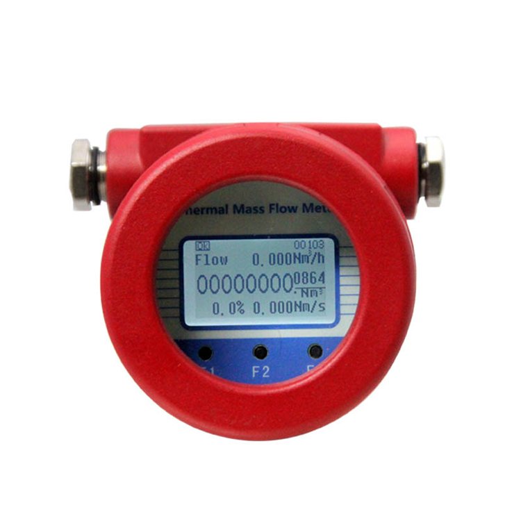 High Precision Thermal Gas Mass Flowmeter Compressed air Nitrogen Natural Gas Flow Totalizer