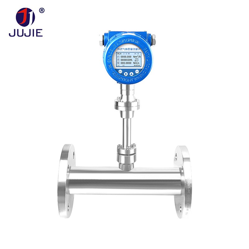 Thermal Mass Flow Meter Smart Display Compressed Air Natural Gas Hydrogen CO2 O2 Flowmeter Medical Oxygen Flowmeter