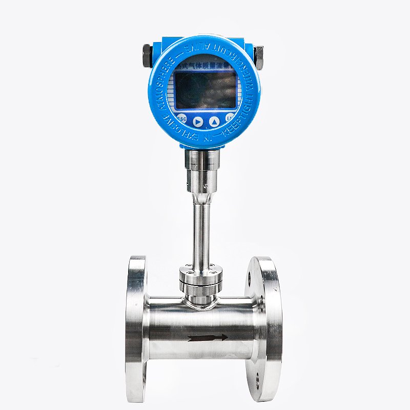 DN50 Gas Flow Measuring Device Thermal Gas Mass Flow Meter for Steam and Compress