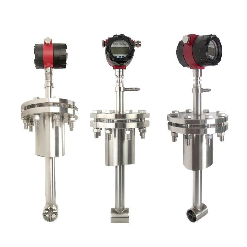 Customizable Digital Gas Turbine Flowmeter Flow Measurement for Liquids LCD Display with Flange Thread Connection OEM Supported