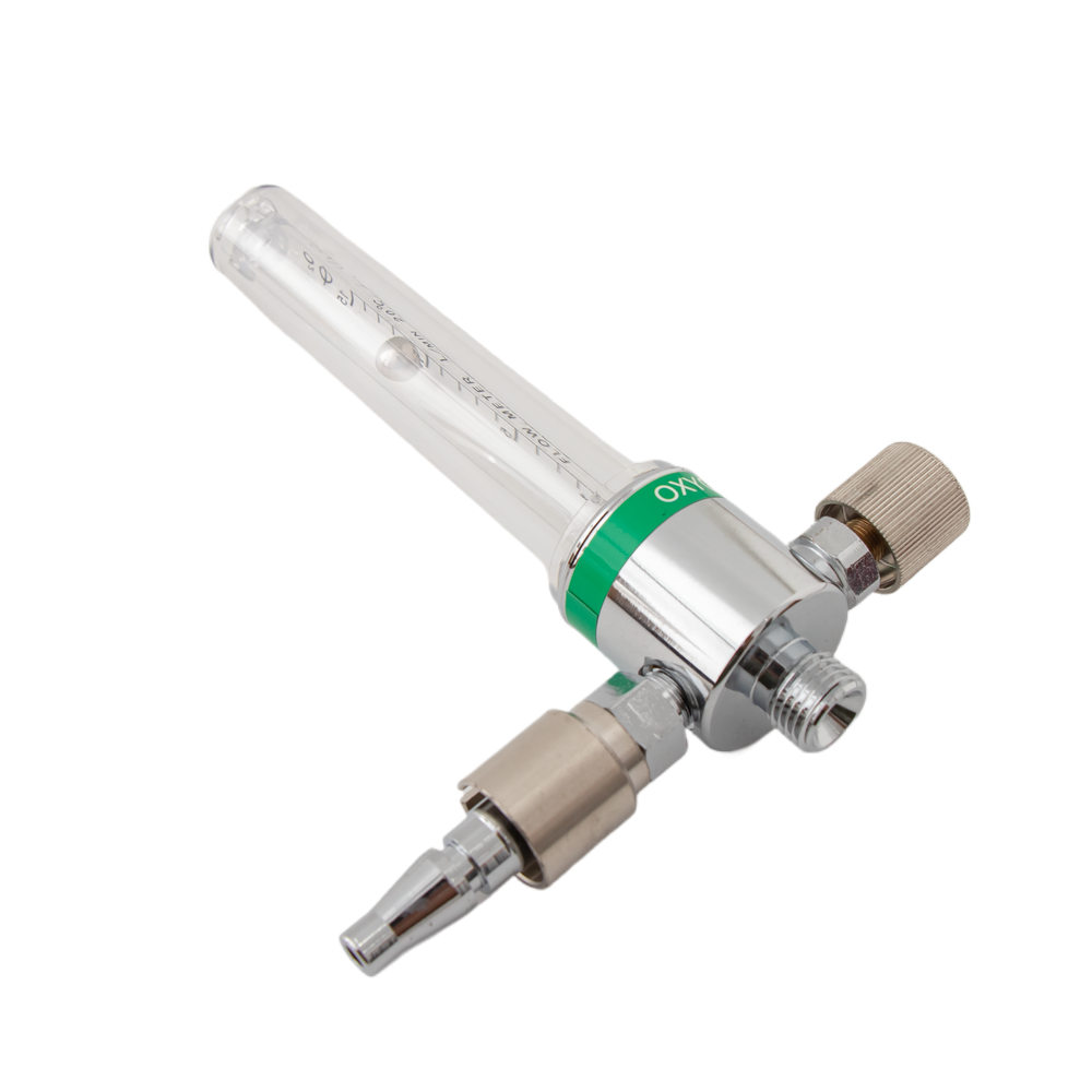 Kinton BIS Oxygen Flow Meter With Humidifier With Chemetron Adaptor