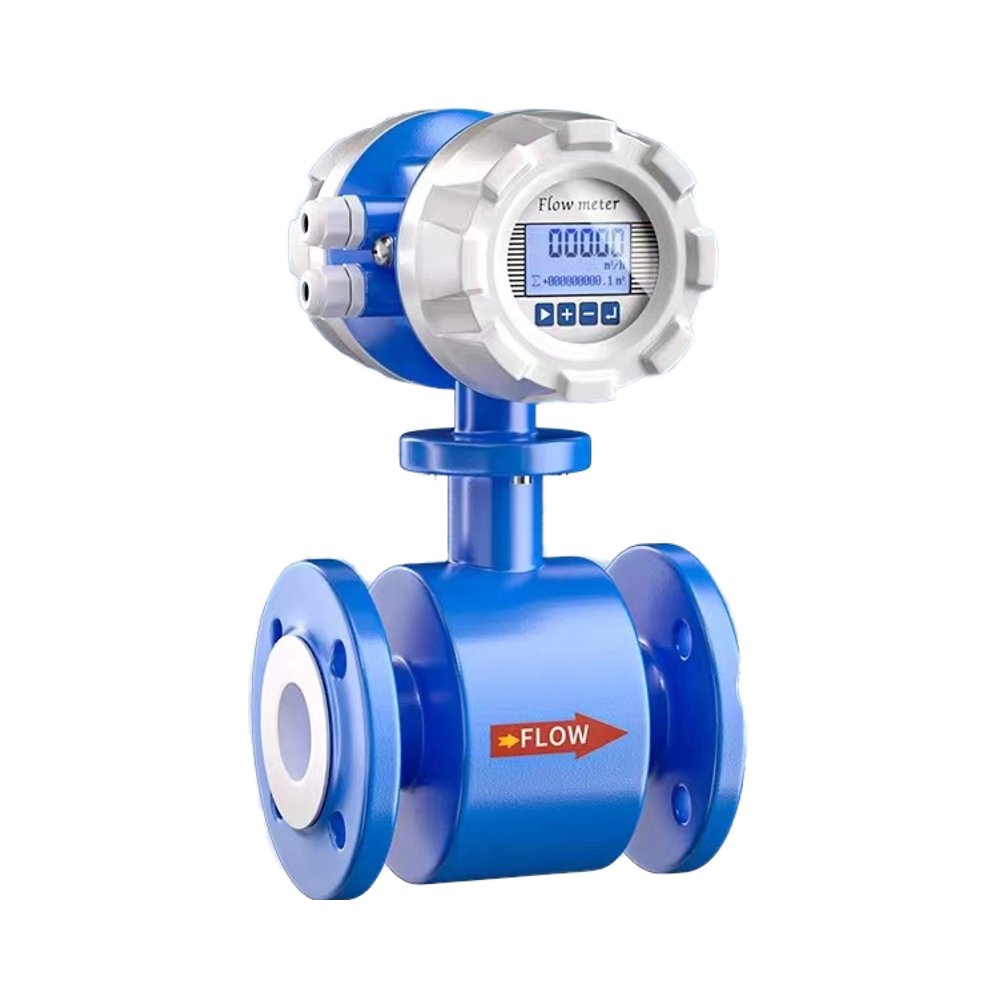Hot Sell Dn10-300 Digital Intelligent Flow Meter 220VAC/24VDC Slurry Liquid Electromagnetic Sewage Pipeline Flowmeter
