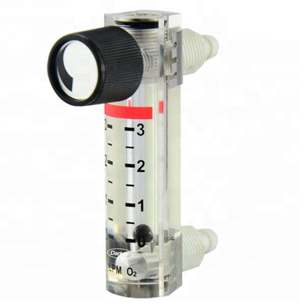 High Accuracy Panel Mount Acrylic 5LPM 10LPM 30LPM Oxygen Flow Meter