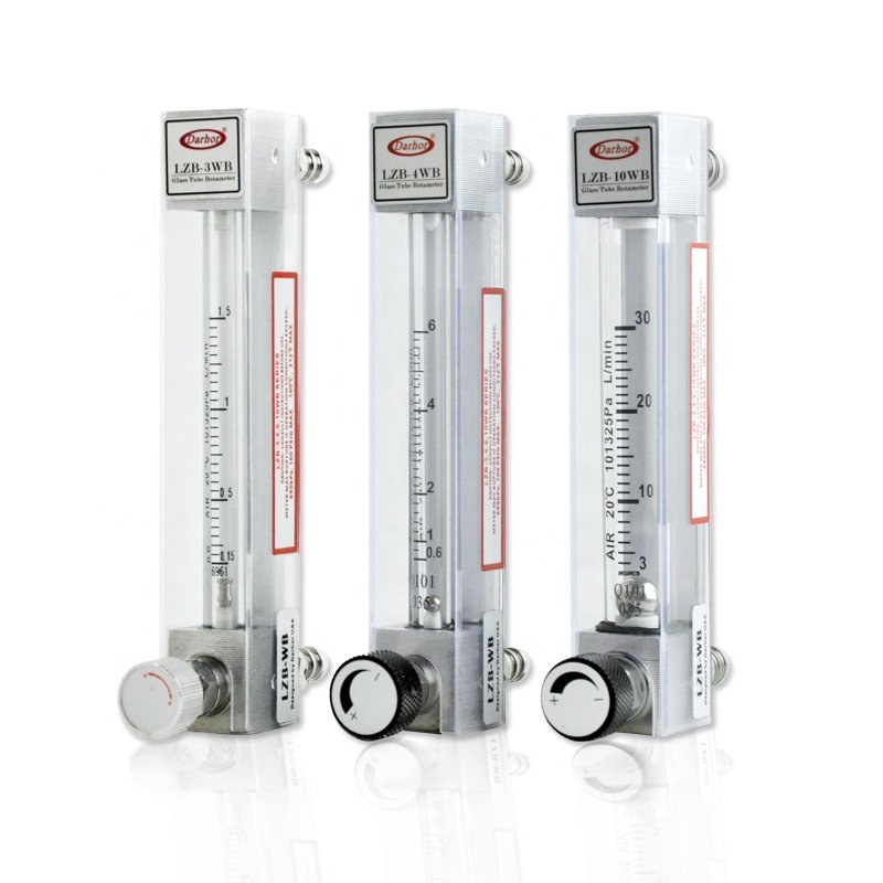 High Accuracy Panel Mount Acrylic 5LPM 10LPM 30LPM Oxygen Flow Meter