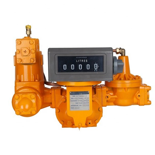Solid Quality M-Series LC Diesel Fuel LPG Flow Meter with Valve