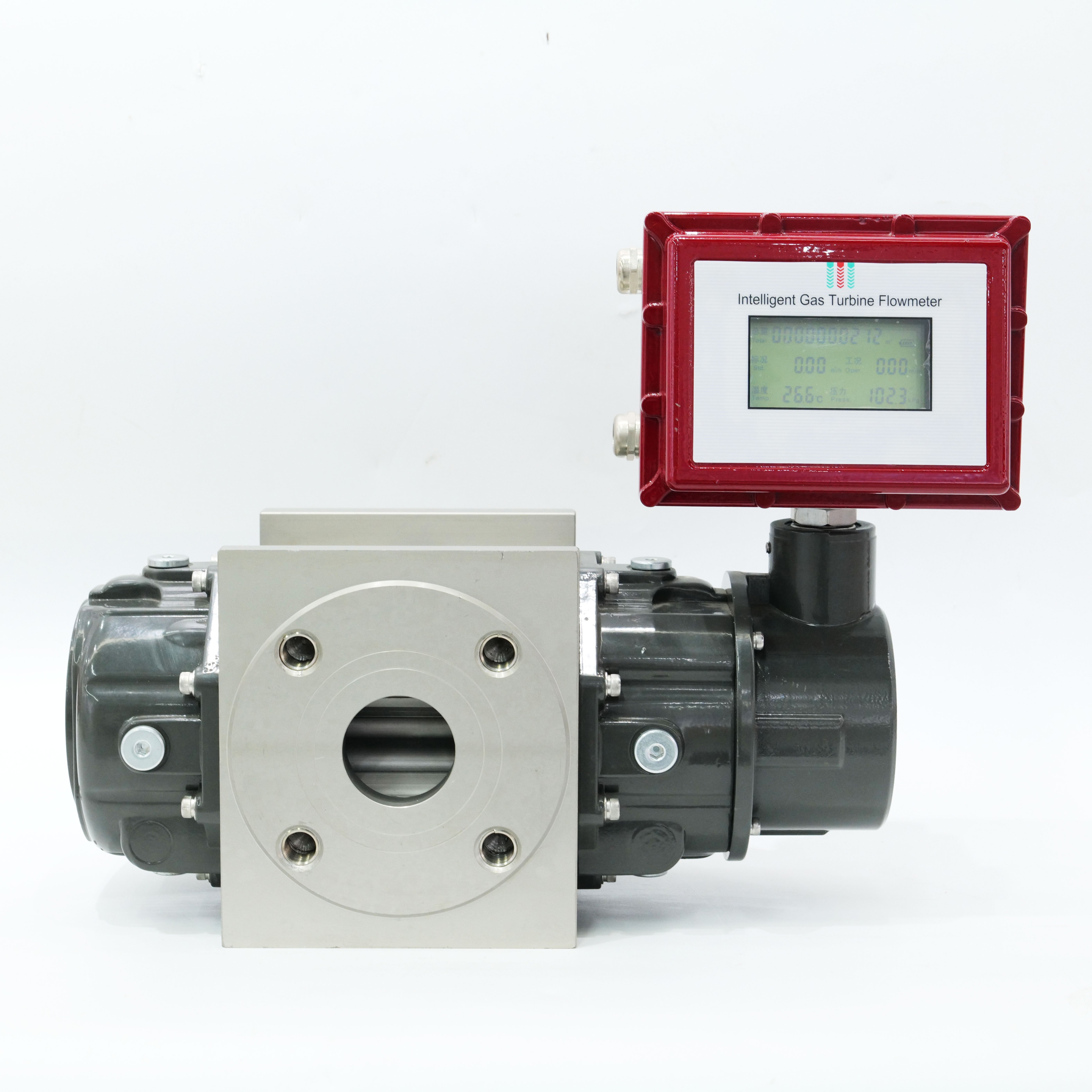 Flange Connection Natural Gas lpg Pipeline Gas Waist Wheel Roots Flowmeter Flow Meter