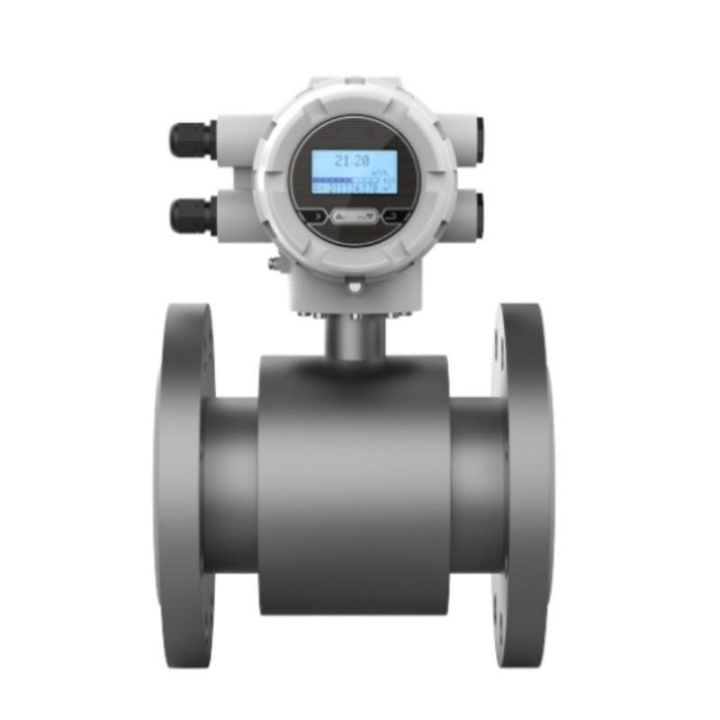 Magnetic Flow Meter with LCD Display IP65 OEM PTFE RKS Manufacturer Electromagnetic Flow Meter