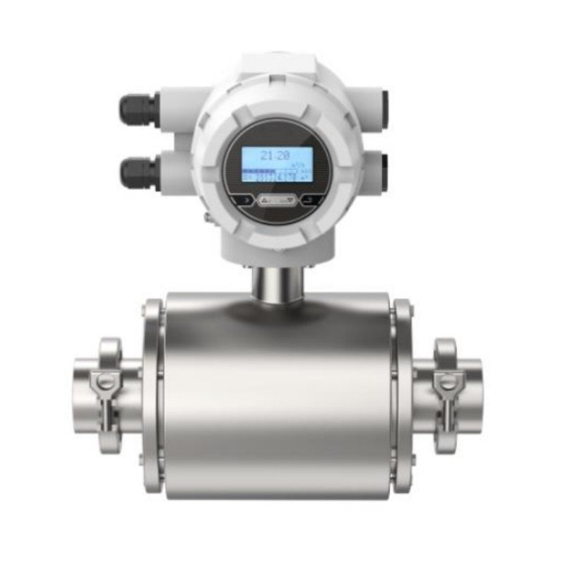 Magnetic Flow Meter with LCD Display IP65 OEM PTFE RKS Manufacturer Electromagnetic Flow Meter
