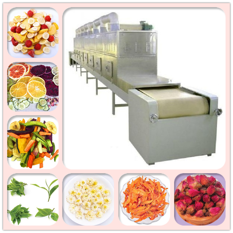 Industrial Continuous Belt Type Microwave Dryer Machine for Tea Herbal Leaf Dehydrator Sterilization Dryer Machine