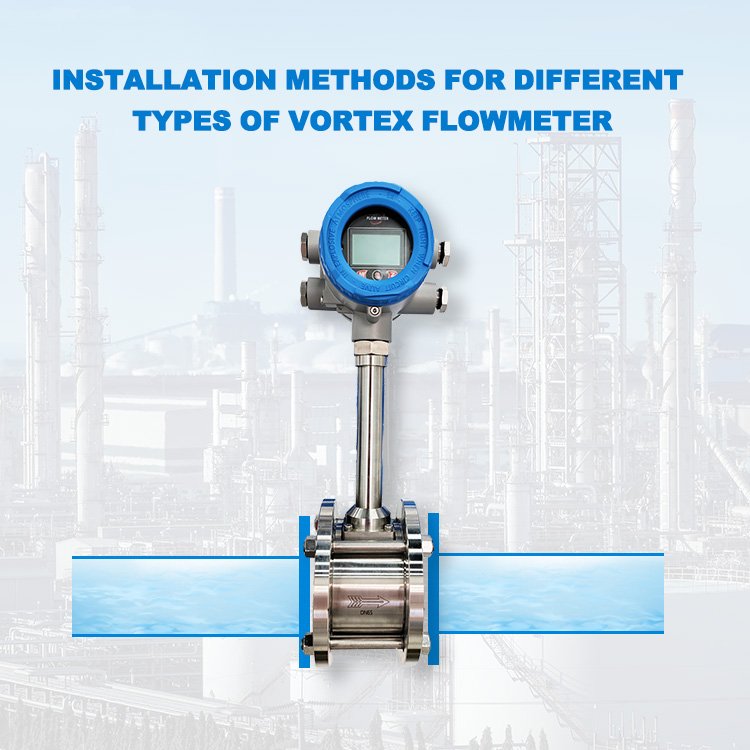Industrial Natural Gas Liquid Fuel Vortex Dn50 Dn100 Types Sensor Oil Air Flow Meter Prices Water Swirl Flowmeter for Water