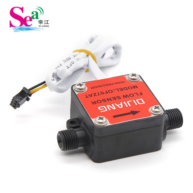 DIJIANG Plastic Gear Flow Meter for Metering Viscosity Liquids Oil Fuel Diesel Generator Wine Ethanol Water Flowmeter 3.5 - 24V