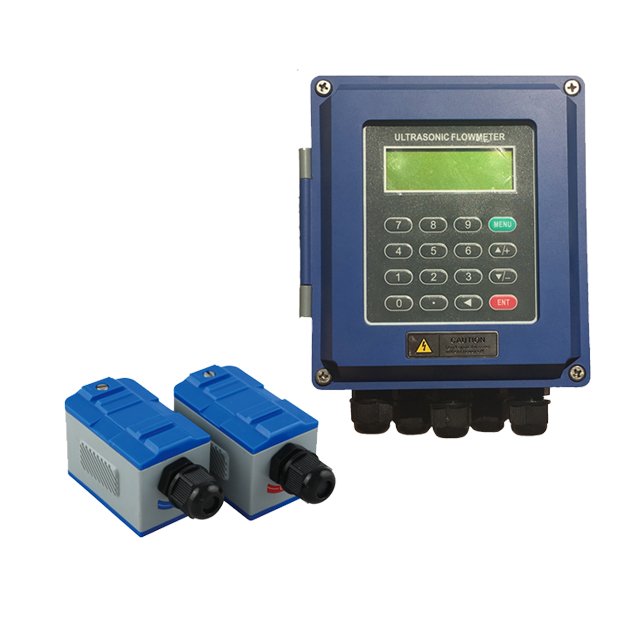 Yheng TUF-2000B Wall Mount Water River Ultrasonic Liquid Flowmeter Diesel Fuel Flow Meter China Original RS485 Converter DN100