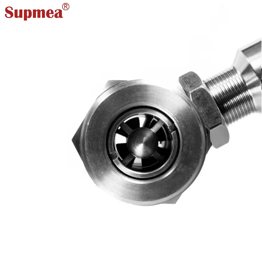 Supmea Stainless Steel IP65 Industrial Turbine Flow Sensor Pure Water/Oil Paddle Wheel Flow Sensor for Gas Air Fluid OEM