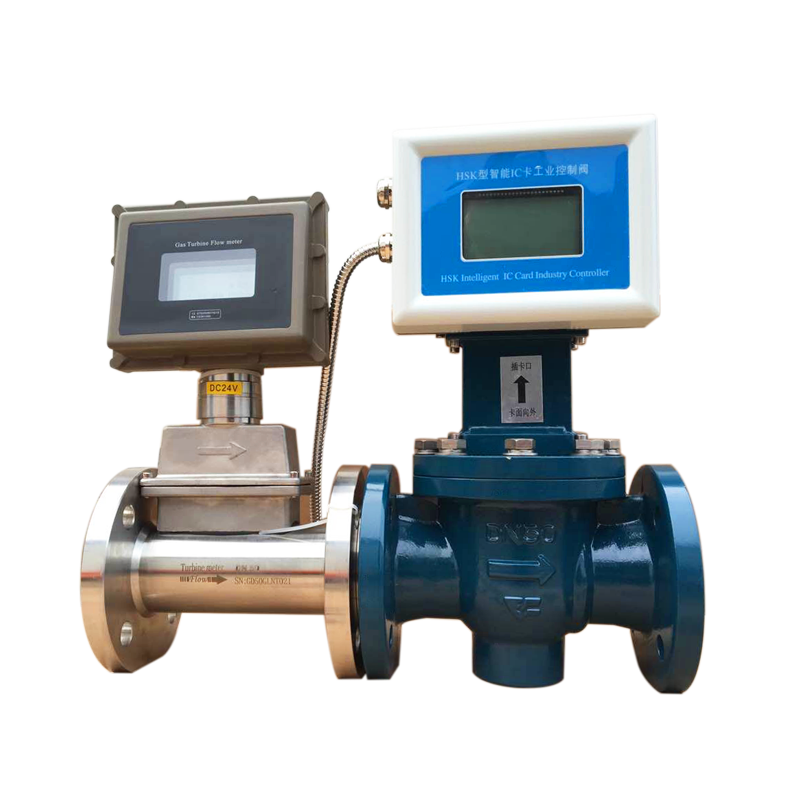 LPG Gas Digital Turbine Meter With Pulse and 4-20mA Output 24VDC Gas Turbine Flowmeter
