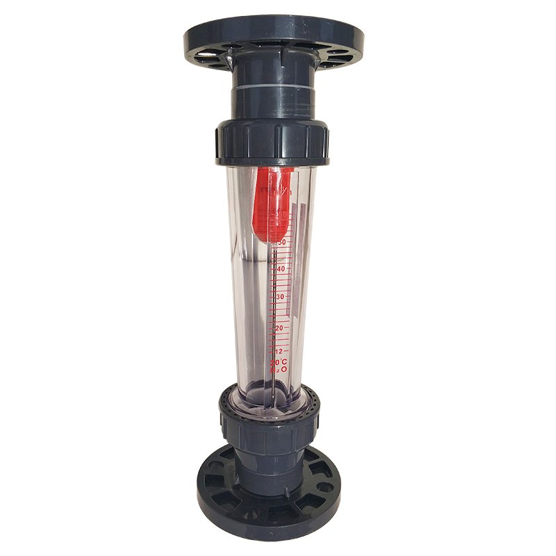 LZS-40 0.6-6m3/H 1 1/2" Long Tube Short Tube Type 40mm Plastic Tube Flow Meter DN40 Rotameter Flowmeter for Clean Water