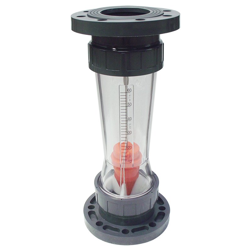 LZS-40 0.6-6m3/H 1 1/2" Long Tube Short Tube Type 40mm Plastic Tube Flow Meter DN40 Rotameter Flowmeter for Clean Water