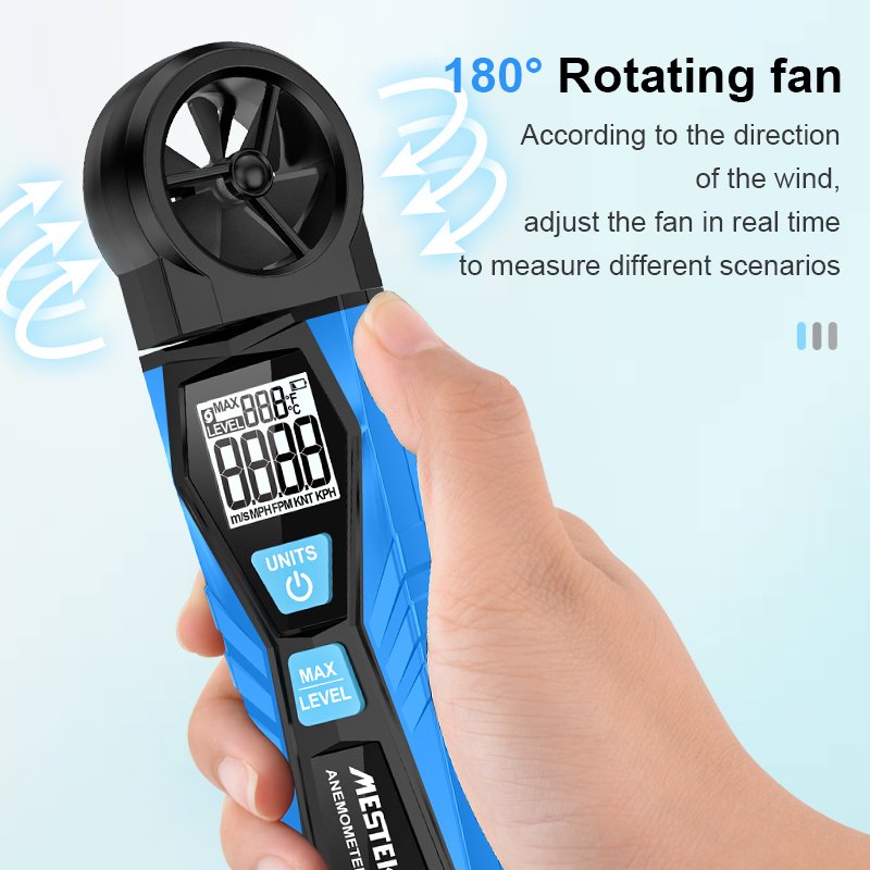 New Product Digital Wind Anemometer AM10 Air Flow Meter for Wind Speed Temperature Meter Anemometer