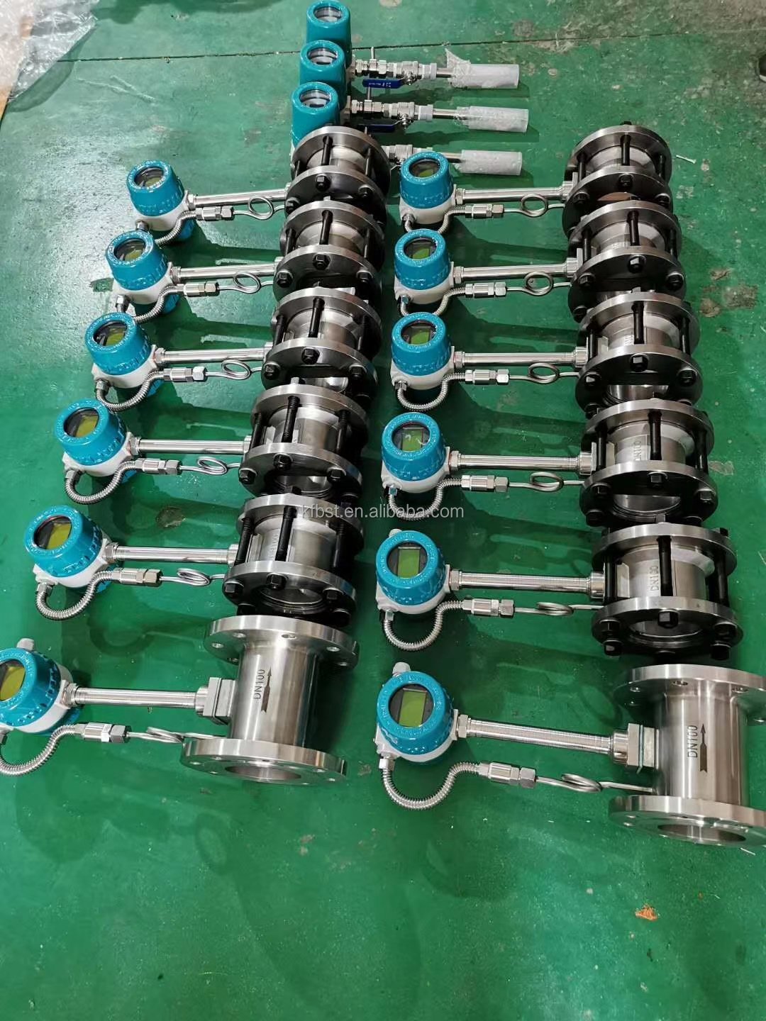 Vortex Flow Meter 2inch Gas Flow Regulator 4-20Ma/Pulse/RS485 Air Steam Flow Meter