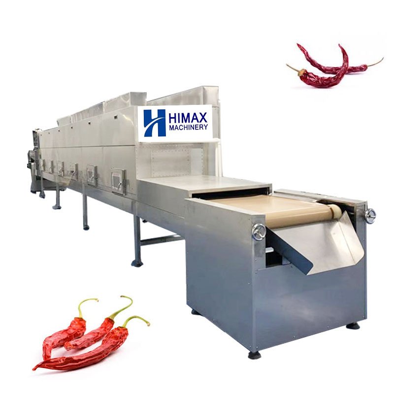 High Quality Commercial Food Dehydrator Sterilization Tunnel Microwave Dryer Continuous Belt Dryer