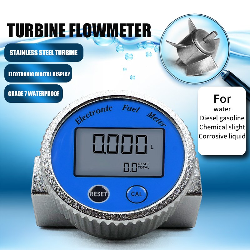 High Accuracy Digital Electronic Ipx7 Waterproof Water Flow Sensor Precision Flowmeter Turbine Flow Meter for Water