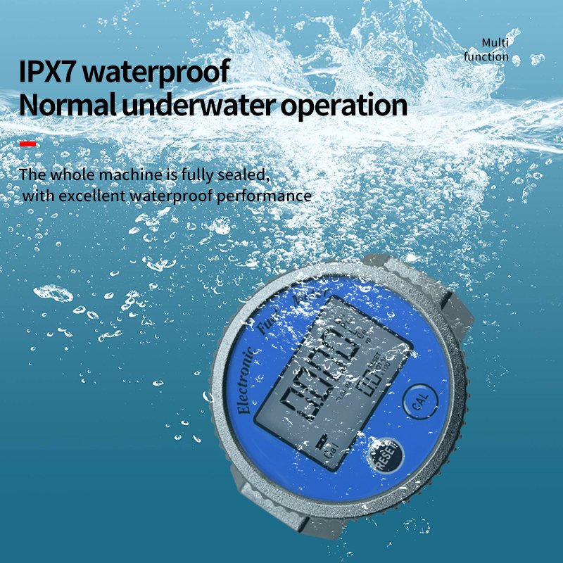 High Accuracy Digital Electronic Ipx7 Waterproof Water Flow Sensor Precision Flowmeter Turbine Flow Meter for Water