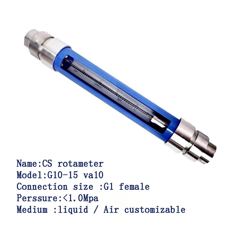 LZB-VA10 G10-15 Glass Tube Flowmeter High Accuracy Rotameter Flange Thread Clamp Connection