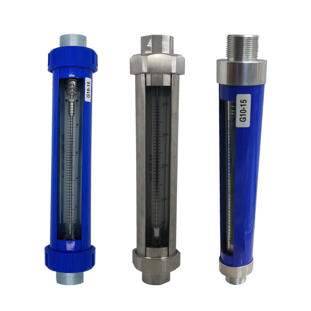 LZB-VA10 G10-15 Glass Tube Flowmeter High Accuracy Rotameter Flange Thread Clamp Connection
